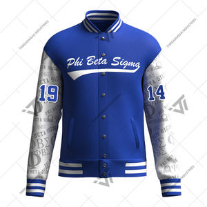 แจ็คเก็ตเบสบอลปักลายพี่น้องกรีก Phi เบต้ากำหนดเองได้ - Product Image 1