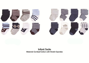 100% Cotton Stretch Kids Socks Boys/Girls Winter Casual Soft Touch Breathable Eco-Friendly Anti-Bacterial Anti Slip <b>Toddler</b> - Product Image 5