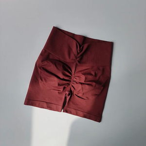 Pantalones cortos de gimnasio para mujer de cintura alta personalizados de alta calidad colores poliéster transpirable Atlético Yoga y motorista botín pantalones cortos para correr - Product Image 1
