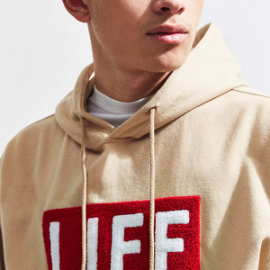 Sudadera con Capucha Extra Grande para Hombre de Calidad Superior, Ecológica, con Bordado Chenille Personalizado, Transpirable, de Felpa, con Estampado Sólido - Product Image 4