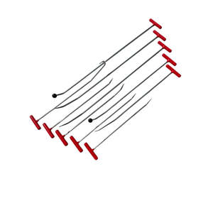 Arklow 10-Piece White Steel Paintless Dent <b>Puller</b> Repair Rod Set with 2 Interchangeable Tips - Product Image 2