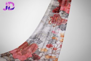 New Arrival Customized Design 100% Polyester Digital Printed <strong>Fabric</strong> with Gold Plating Foil <strong>Silk</strong> Satin <strong>Fabric</strong> for Women's Dress - Product Image 5