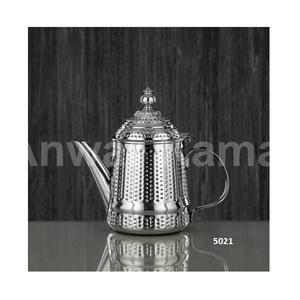 Tetera de acero inoxidable dorado martillado de alta calidad con tapa y Asa tetera para servir té para decoración de mesa de café y Hotel en casa - Product Image 6