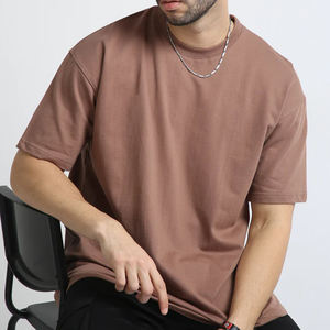 Camiseta de Punto Extra Grande para Hombre, 100% Algodón de Alta Calidad, Logotipo Bordado Personalizado, Antipilling, Servicio OEM/ODM, Ropa de Verano - Product Image 4