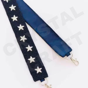 Correa de Bolso con Cuentas de Cristal en Forma de Estrella, Color Personalizado, Cuentas de Semilla, Tamaño Personalizado, Se Acepta Logotipo Personalizado - Product Image 3