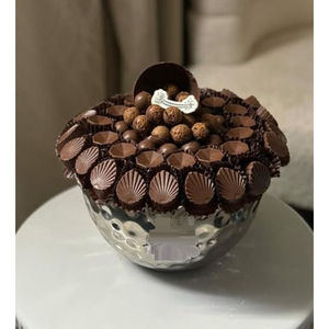 Cuenco de metal plateado martillado de alta calidad hecho a mano, artículos de comedor atractivos, soporte para postres de dulces en el precio más barato - Product Image 4