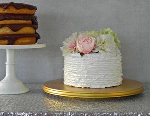 ที่วางเค้กทรงกลมทำจากสแตนเลสสำหรับโชว์ขนมหวานสำหรับงานแต่งงานที่บ้านโรงแรมร้านอาหารงานเลี้ยงวันเกิดของตกแต่งในอินเดีย - Product Image 5