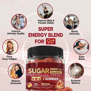 Hot bán nhãn hiệu riêng Nhân Sâm Maca chiết xuất từ rễ đường miễn phí Hương vị nho Maca Gummies cho người lớn dạng bào chế - Product Image 5