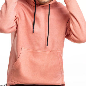 Sudadera con capucha de lana de cordero de alta calidad para Otoño e Invierno para hombre, Jersey de manga lisa de algodón 100% sudaderas con capucha gruesas de gran tamaño - Product Image 3