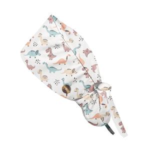 หมวกสครับผู้หญิง2แพ็คหมวกผ่าตัดหมวกคลุมศีรษะมีกระดุมและสายรัดกันเหงื่อหมวกทำงานยืดหยุ่น - Product Image 3