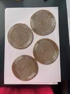 Best-Themed Design Glass Beads <b>Table</b> <b>Coaster</b> Party and Function Tableware Decorative Beast for Mats & Pads - Product Image 3