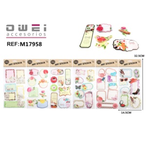 Autocollants décoratifs mixtes à motifs colorés - Product Image 1