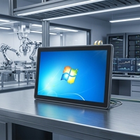 Komputer Industri PC Layar Sentuh Kapasitif Tahan Banting Tanpa Kipas dengan Performa Tinggi Intel Core 8GB 16GB RAM 256GB SSD