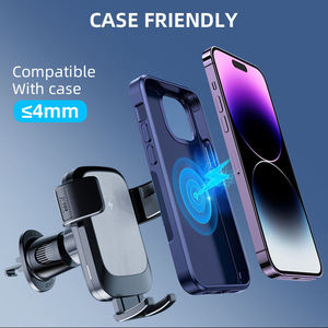ที่ชาร์จไร้สายในรถยนต์แบบติดช่องแอร์ รองรับการชาร์จเร็ว 10W สำหรับโทรศัพท์มือถือ แรงดันไฟฟ้า 12-24v - Product Image 3