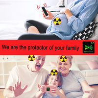 Autocollant Anti-rayonnement Force électromotrice 5g Force électromotrice Protection sans fil Téléphone portable Force électromotrice Noir