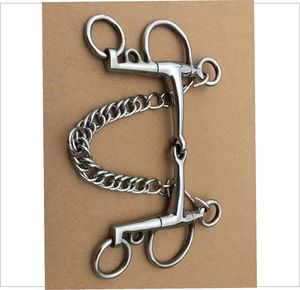 บิตม้าสแตนเลสแบบฟูลชีคสำหรับฝึกม้า อุปกรณ์ขี่ม้ารุ่นใหม่ - Product Image 2