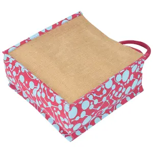 Jute Shopping Bags Tote Fashion With natural body printed gusset cheap price high quality product manufactured in India