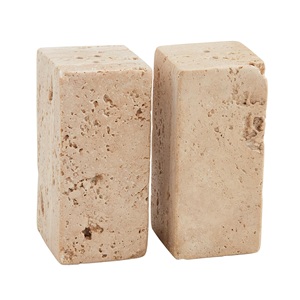 Natural new Marble Salt <b>and</b> Pepper Shaker <b>Set</b> Elegant Handcrafted Stone Seasoning Dispenser Modern Cylindrical Minimalist Accent - Product Image 5