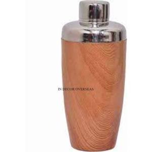 Eye Catching Look Flowers And Leaves Designer Gold Plated Luxurious Quality Metal Made Cocktail Shaker Barware <b>Accessories</b> - Product Image 3