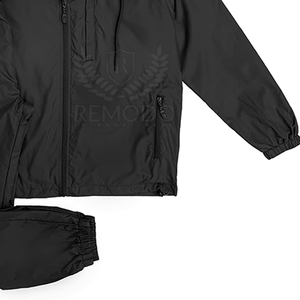 Chándal Deportivo para Hombre, con Capucha, Ligero, Transpirable, Resistente al Viento, de Poliéster Sólido, Tallas Grandes, con Logotipo Personalizado y Cintura Elástica - Product Image 4