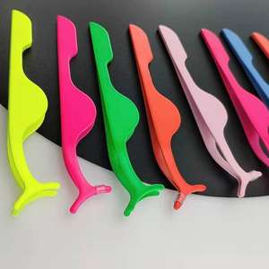 Hot Sale <b>Eyelash</b> Tweezers Wholesale Pink Black White Rose Gold Lash Tweezers Vendor Private Label <b>Eyelash</b> <b>Applicators</b> Tweezers - Product Image 4