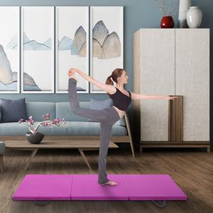 Tapete de Yoga Plegable Portátil Personalizado de Alta Calidad y Económico para Pilates, Gimnasio, Ejercicio, Fabricado con Caucho Natural NBR, PVC y TPE Antideslizante - Product Image 6