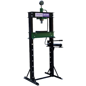 <span class=keywords><strong>Presse</strong></span> <span class=keywords><strong>hydraulique</strong></span> d'atelier Jinlijie de 20 tonnes avec fonctionnement pneumatique et manuel, 10 positions de hauteur de lit, garantie incluse - Product Image 1