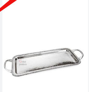 Nouveau plateau de service élégant plateau en métal argenté pour hôtels et restaurants - Product Image 4