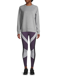 Venta al por mayor Sudadera de mujer Gris Cuello redondo Eco Smart Reciclado Mezcla de algodón Fleece sudaderas con capucha de mujer - Product Image 2