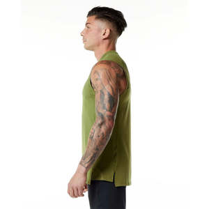 Venta caliente personalizada transpirable ropa de fitness deportes gimnasio poliéster liso en blanco gimnasio camiseta sin mangas - Product Image 2