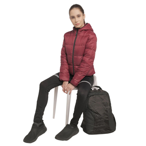 Chaqueta de Plumón Gruesa y Cálida de Invierno con Cierre, Bolsillos, Cuello Alto, Manga Larga, Acolchada, Transpirable, Rellena de Algodón - Product Image 6