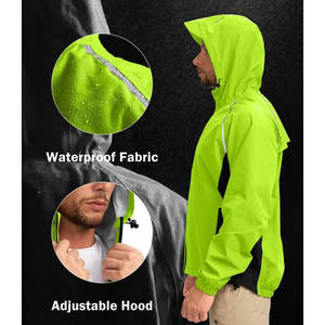 Chaqueta cortavientos Softshell impermeable y ligera para hombre, para aventuras al aire libre, opciones de marca personalizadas para uso en motocicleta - Product Image 3