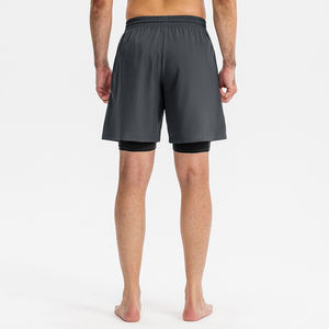 Short d'entraînement à séchage rapide pour hommes Short de fitness en toile souple avec spandex pour le basket-ball et les sports de plein air - Product Image 4