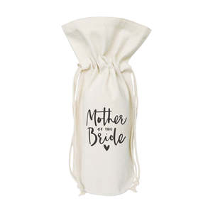 Mother of the Bride Gift <b>Bag</b> Canvas <b>Wine</b> <b>Bag</b> - Product Image 1