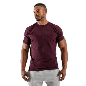 Camiseta de algodón 100% para hombre, manga corta, cuello redondo, suave y cómoda para gimnasio deportivo, venta en línea, precio bajo - Product Image 6