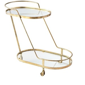 Estante de almacenamiento rodante de moda, estante de vidrio, mesa de Metal de alta calidad para servicio de comida de Hotel, mesa de café, carrito de Hotel - Product Image 6