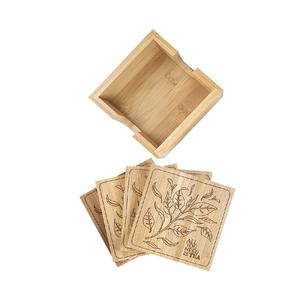 Posavasos de madera Gadgets para el hogar Accesorios de Bar Posavasos de madera de múltiples formas para la venta - Product Image 5