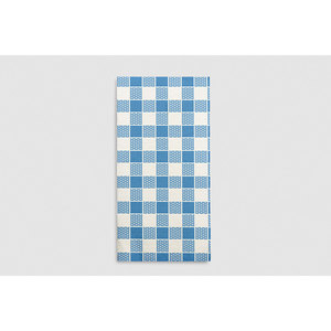 Tovaglioli Blu 40x40cm con Stampa Vichy, Piegati 1/8, Morbidi e Asciutti, 480 Pezzi, B2B - Product Image 1