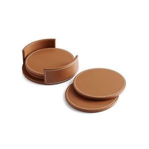 Posavasos de cuero único para mesa, posavasos de agua con forma cuadrada, soporte de la mejor calidad - Product Image 3