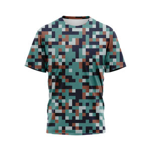 Venta al por mayor personalizable 100% algodón con cuello en V Camisetas manga corta para hombres Fitness Crew para la caza al aire libre - Product Image 6