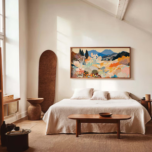 Colorful Valley Landscape Still Life Canvas Wholesale <b>Large</b> Abstract Wall Art Hand Painted Artwork Living Room Bedroom Office - Product Image 2