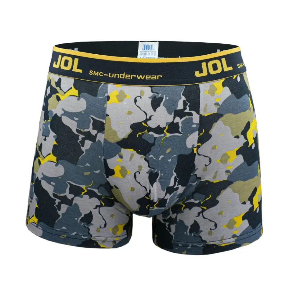 Good Quality Boxer Shorts Custom Logo Brands Underwear Oem printed Breathable Solid Boxer Briefs for Men Cotton Classic Spandex