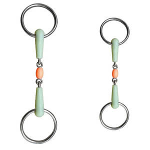 Caballo ecuestre Uso general Cómodo anillo suelto Snaffle Acero inoxidable boca de caballo bits punta occidental - Product Image 4