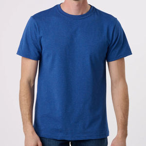 Camiseta de Manga Corta para Hombre, Camisetas de Algodón de Bambú, Camiseta Sostenible para Hombre, Camiseta de Verano con Cuello Redondo, Camiseta de Jersey Orgánico para Hombre - Product Image 1