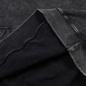 Cotton blended Top Quality Custom Acid Wash Hoodie <b>Men</b> Heavy French No String Hoodies Unisex Pullover <b>Thermal</b> Hoodie Cotton - Product Image 6