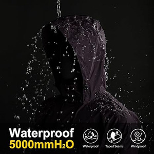 Chaqueta cortavientos de moda Estilo Chubasquero largo para hombres Chaqueta de lluvia de poliéster hecha por Dress Sports - Product Image 4