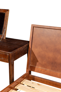 เตียงไม้อัดไม้แข็งขนาด1.8ม. สไตล์โมเดิร์นพร้อมไม้แอชและวอลนัทและทาสีเฟอร์นิเจอร์บ้าน - Product Image 3