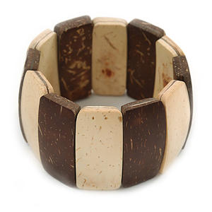 Bracelets de mode faits à la main taille personnalisable couleur bois naturel brillant poli prix pour usage personnel - Product Image 4