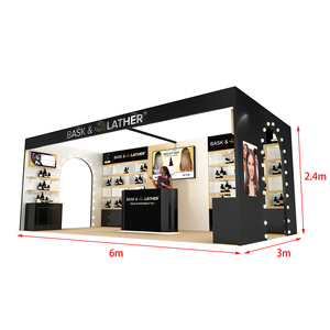 Izexpo nhanh chóng xây dựng tùy chỉnh bằng gỗ Modular gian hàng triển lãm với dễ dàng lắp ráp LED TV đứng OEM tùy chọn triển lãm thương mại gian hàng - Product Image 1