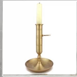 Bougeoir élégant et durable en aluminium fabriqué à la main au design vintage, décoration d'intérieur, centre de table de noël, pâques, mariage - Product Image 5